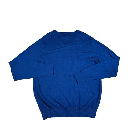 Hawker Rye‎ Sweater Mens Size Large Navy Blue 95% Cotton 5% Cashmere Crew Neck - Picture 7 of 8